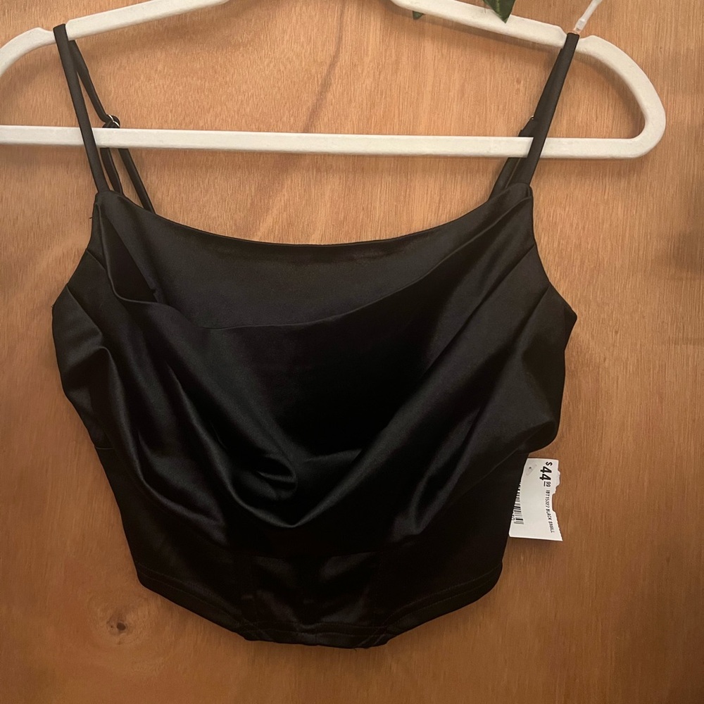 Urban Outfitters NWT Women’s Black Strappy Corset Crop Size Small